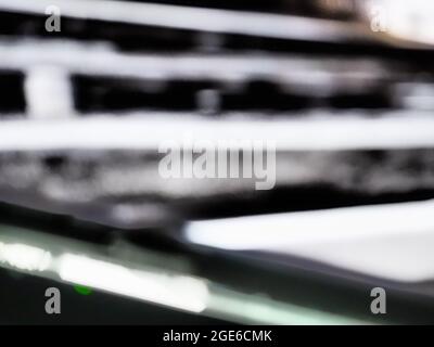 An abstract pattern of blurred black and white lines suitable for background Stock Photo