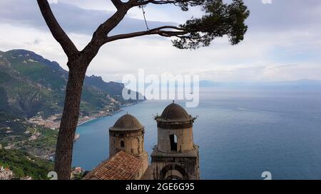The Church of SS Annunziata from Villa Rufolo, Ravello, Amalfi Coast, Campania, Italy Stock Photo