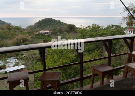 Ocean view from a bar near Quepos, Costa Rica Stock Photo