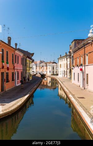 Italy Emilia Romagna - Comacchio - Via Cavour Stock Photo