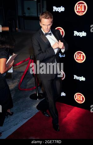 Actor Neil Patrick Harris attends arrivals for Entertainment Tonight and PEOPLE Emmy After Party at Walt Disney Concert Hall on September 21, 2008 in Los Angeles, California. Stock Photo