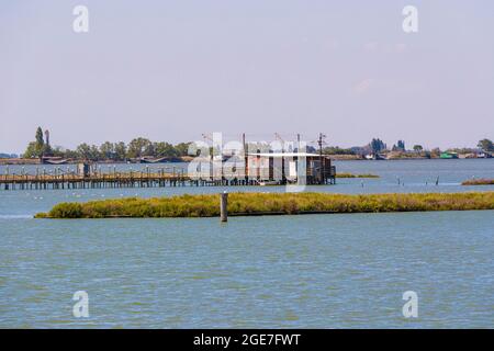 Italy Emilia Romagna - Valli di Comacchio  - Dintorni di Foce Stock Photo