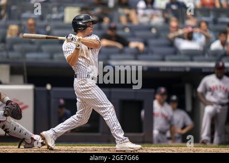 New York Yankees' Andrew Velazquez at the end of a baseball game against  the Minnesota Twins, Saturday, Aug. 21, 2021, in New York. (AP Photo/Mary  Altaffer Stock Photo - Alamy