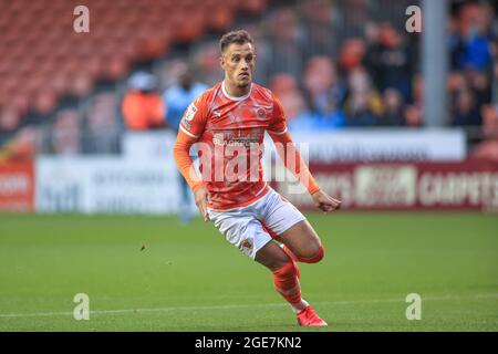 Blackpool, UK. 17th Aug, 2021. Tyreece John-Jules #28 of Blackpool full ...