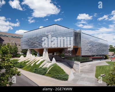 Bill and Melinda Gates Hall at Cornell University designed by Morphosis Stock Photo