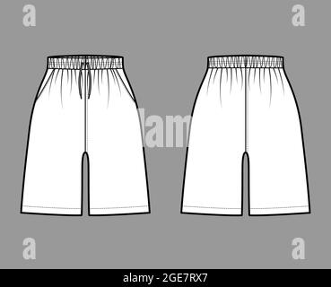 Active Shorts Sport Training Technical Fashion Illustration With Normal 