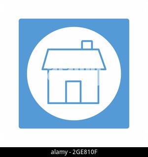 Vector Graphic of House - White Moon Style - simple illustration. Editable stroke. Design template vector.outline style design.Vector graphic illustra Stock Vector