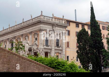 Statue dei Dioscuri al Campidoglio in the Campidoglio square, Rome. Stock Photo