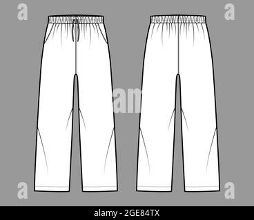 Pull-On Pants Sport training shorts technical fashion illustration