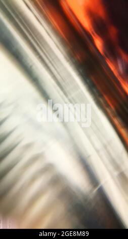 Abstract blur with macro photography method reflective glass bottle.Provides natural colors and unusual images. Stock Photo