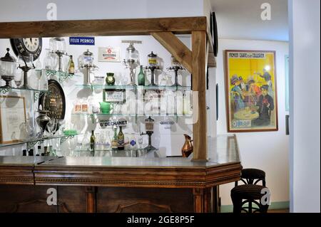 FRANCE, VAL D'OISE (95) AUVERS-SUR-OISE, MUSEUM OF ABSINTHE Stock Photo