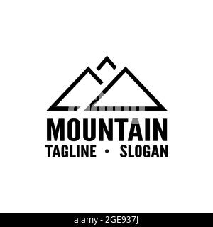 Mountain Triangle Logo Stock Vector