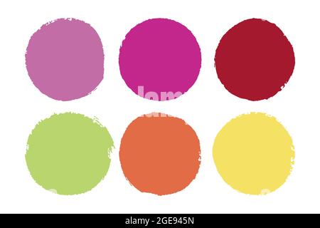 Brush Circle Logo Template Vector Stock Vector