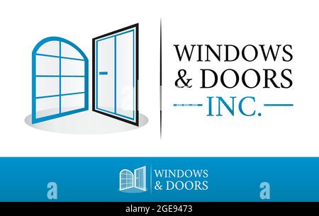 Window and Door Logo Stock Vector