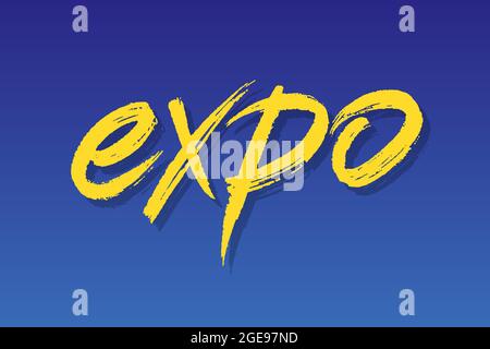 Expo vector lettering Stock Vector