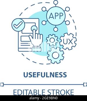 Product usefulness concept icon Stock Vector