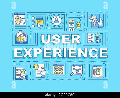 User experience word concepts banner Stock Vector