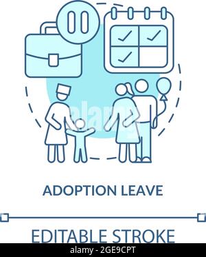 Adoption leave concept icon Stock Vector Image & Art - Alamy