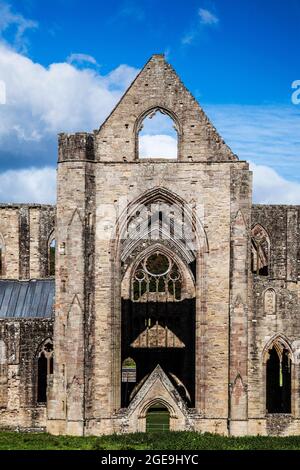 Tintern Abbey in Monmouthshire in Wales. Stock Photo