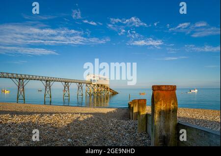 Selsey old Lifeboat station seen from the beach. Stock Photo