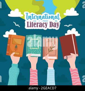 international literacy day Stock Vector