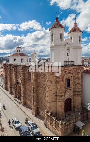 Church of Convento de San Felipe Neri monastery, Sucre, Bolivia Stock Photo