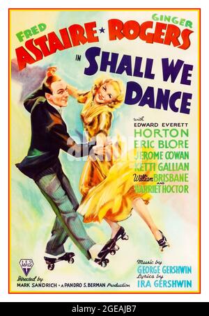 SHALL WE DANCE, Ginger Rogers, Fred Astaire, 1937 Stock Photo - Alamy