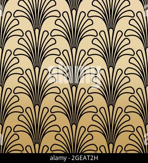 Art Deco Gatsby Geometric  Pattern Background Stock Vector