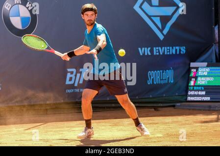 Verona, Italy. 18th Aug, 2021. Gastao Elias (Portugal) during ATP80 Challenger - Verona - Wednesday, Tennis Internationals in Verona, Italy, August 18 2021 Credit: Independent Photo Agency/Alamy Live News Stock Photo