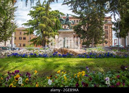 Perugia (Italy) - A characteristic views of historical center in the beautiful medieval and artistic city, capital of Umbria region, in central Italy. Stock Photo