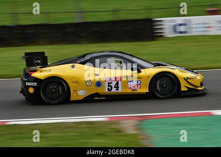 Nigel Jenkins, Ferrari 458 Challenge, Ferrari Club Racing, Festival Italia, Brands Hatch, Fawkham, Kent, England, Sunday 15th August, 2021. Stock Photo