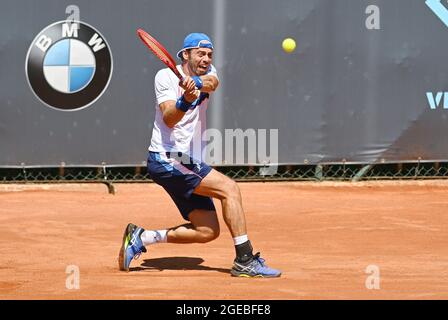 Verona, Italy. 18th Aug, 2021. Paolo Lorenzi of Italy during ATP80 Challenger - Verona - Wednesday, Tennis Internationals in Verona, Italy, August 18 2021 Credit: Independent Photo Agency/Alamy Live News Stock Photo
