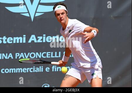 Verona, Italy. 18th Aug, 2021. Maxime Janvier of France during ATP80 Challenger - Verona - Wednesday, Tennis Internationals in Verona, Italy, August 18 2021 Credit: Independent Photo Agency/Alamy Live News Stock Photo