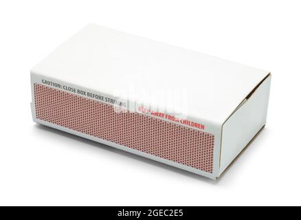 Large Box of Matches Cut Out on White. Stock Photo