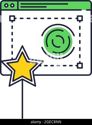 Camera photo image effect or filter vector icon Stock Vector