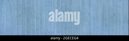 Light blue panoramic wall made of exposed concrete Stock Photo