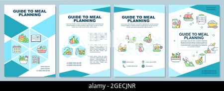 Guide to meal planning brochure template Stock Vector Image & Art - Alamy