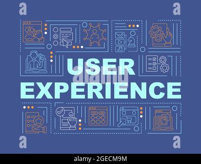 User experience word concepts banner Stock Vector