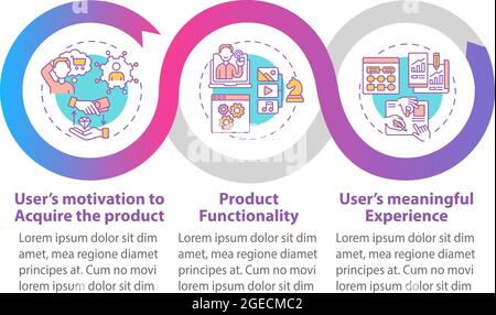 UX tips vector infographic template Stock Vector