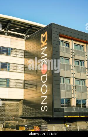 Photographs of Stadium MK, home to the Milton Keynes Dons Football Club. The stadium also includes a built in hotel and events arena. Stock Photo
