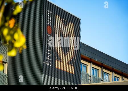 Photographs of Stadium MK, home to the Milton Keynes Dons Football Club. The stadium also includes a built in hotel and events arena. Stock Photo