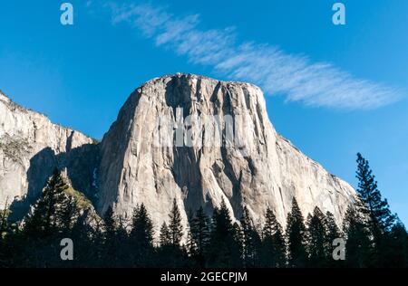 El Capitan mountain Yosemite national Park, California USA Stock Photo