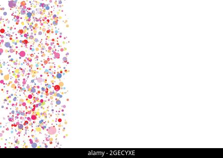 White multicolor background, colorful vector texture with circles. Splash effect banner. Glitter silver dot abstract illustration with blurred drops Stock Vector