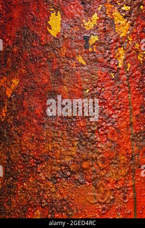 Rusty metallic surface, background texture Stock Photo