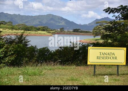 Oahu HI U.S.A. 6/3&6/2021. Dole Plantation. Gardens. Pineapple Express Train. Maze. Gift shop. Tasty pineapple swirl. ADA friendly Stock Photo