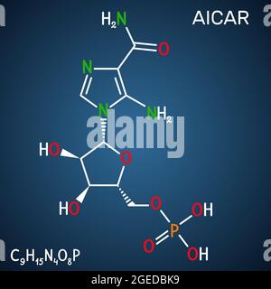 AICA ribonucleotide, AICAR molecule. It is aminoimidazole ...