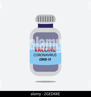 coronavirus vaccine vector icon, vector icon can be used for news, poster, web, and more Stock Vector