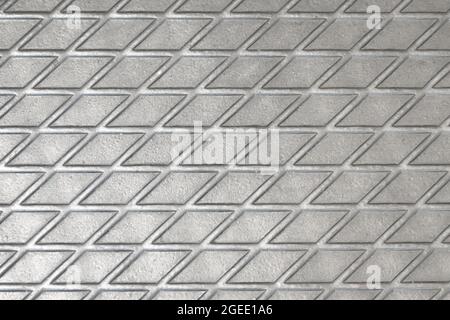Metallic texture of a reelf shiny diamond color squares of lines intersecting Stock Photo
