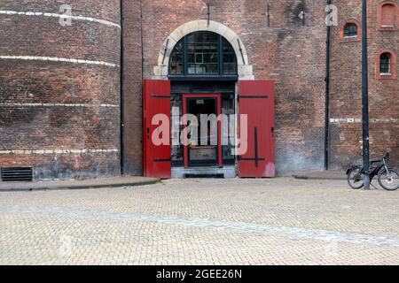 Entrance Building The Waag At Amsterdam The Netherlands 18-8-2021 Stock Photo