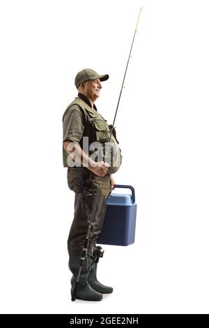 fishing rod isolated on white background Stock Photo - Alamy
